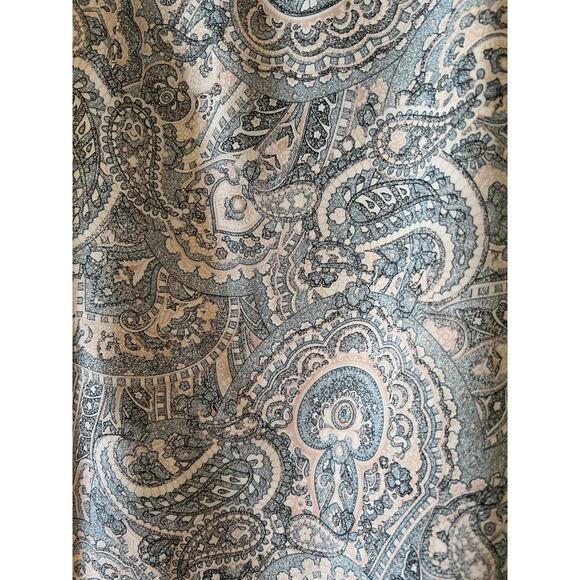 Vintage Y2K Chelsea Campbell Silk Wrap Skirt Pale Pink Paisley Print - Picture 4 of 5